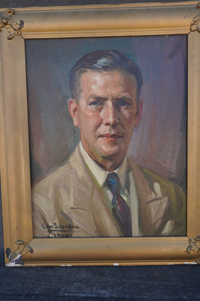 Self Portrait by Ivan Schneider, Oil on Canvas P3459