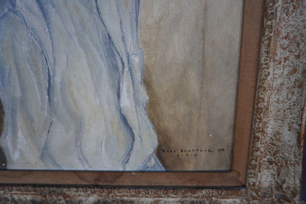 Religious Portrait by Ross Shattuck, Oil on Board P3460