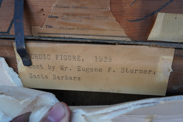 Nordic Figure c.1939 by Ejnar Hansen, Oil on Canvas P3465