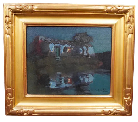 Nighttime Reflection by Charles Rollo Peters, Oil on Canvas P3466