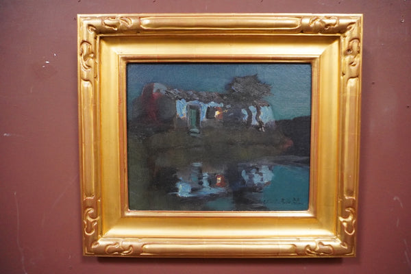 Nighttime Reflection by Charles Rollo Peters, Oil on Canvas P3466