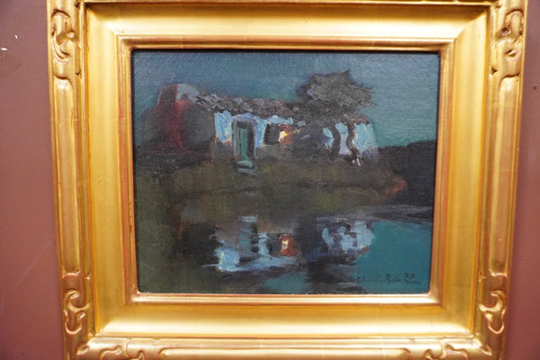 Nighttime Reflection by Charles Rollo Peters, Oil on Canvas P3466
