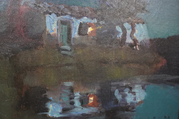 Nighttime Reflection by Charles Rollo Peters, Oil on Canvas P3466