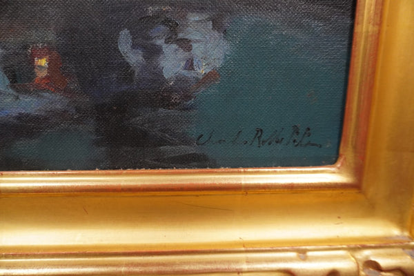 Nighttime Reflection by Charles Rollo Peters, Oil on Canvas P3466