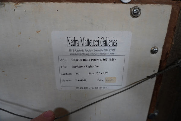 Nighttime Reflection by Charles Rollo Peters, Oil on Canvas P3466