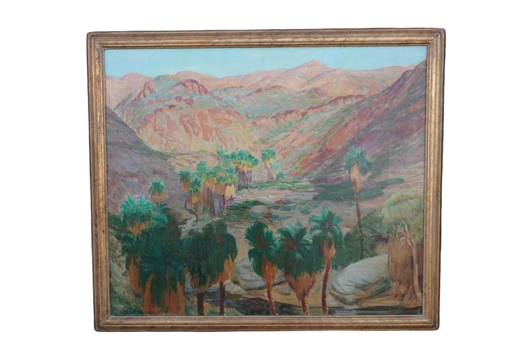 Palm Canyon/Borrego Springs by Henri Gilbert de Kruif, Oil on Canvas P3469