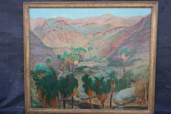 Palm Canyon/Borrego Springs by Henri Gilbert de Kruif, Oil on Canvas P3469