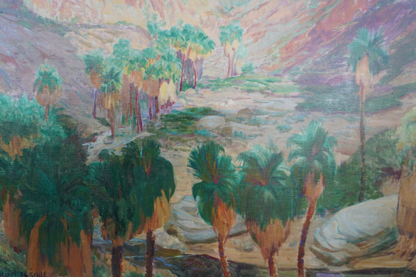 Palm Canyon/Borrego Springs by Henri Gilbert de Kruif, Oil on Canvas P3469
