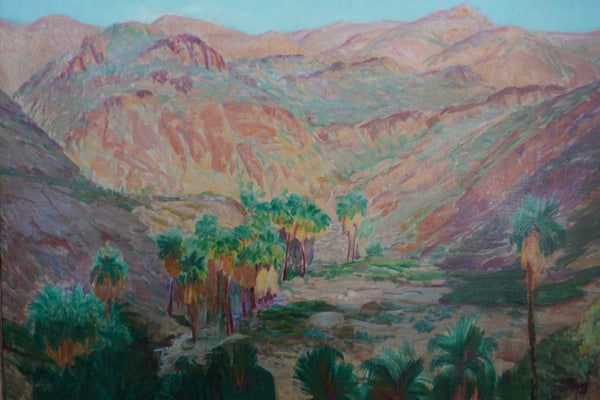 Palm Canyon/Borrego Springs by Henri Gilbert de Kruif, Oil on Canvas P3469