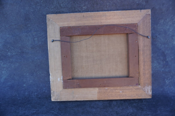 Equestrian Oil Painting by M. S. Fish, c. 1930s P3472