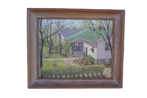 Homestead by Margaret Hook, Oil on Board P3474