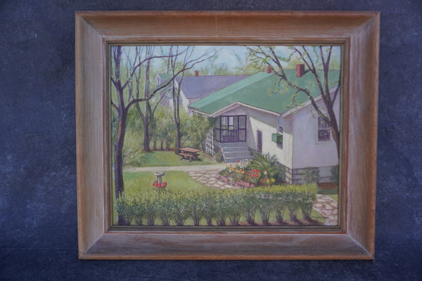 Homestead by Margaret Hook, Oil on Board P3474