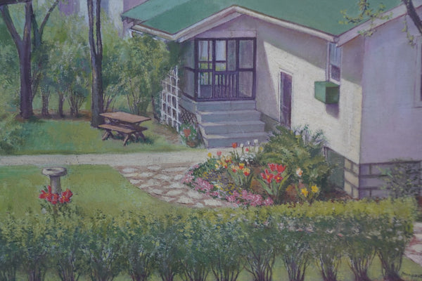 Homestead by Margaret Hook, Oil on Board P3474