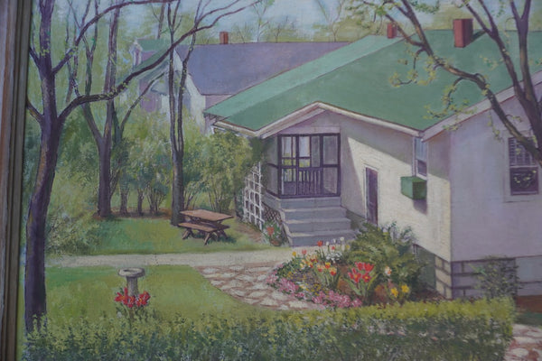 Homestead by Margaret Hook, Oil on Board P3474
