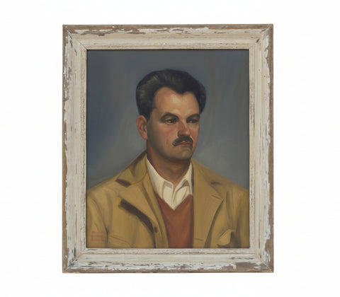 Portrait of a Man by Shirley Hoover Pierce, Oil on Board P3475