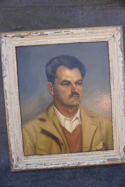 Portrait of a Man by Shirley Hoover Pierce, Oil on Board P3475