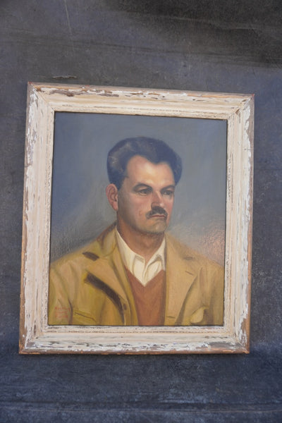 Portrait of a Man by Shirley Hoover Pierce, Oil on Board P3475