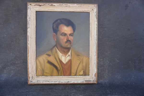 Portrait of a Man by Shirley Hoover Pierce, Oil on Board P3475