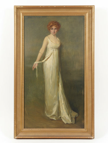 Large Self Portrait by Edith Stevenson Wright c.1917, Oil on Canvas P3476