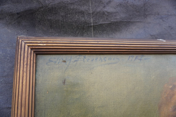 Large Self Portrait by Edith Stevenson Wright c.1917, Oil on Canvas P3476