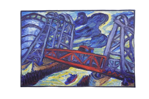Iron Bridge by Paul Weingarten, Oil on Canvas c.1909 P3477