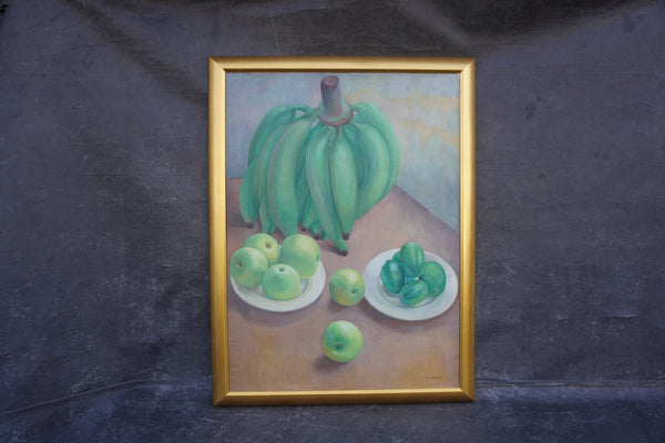 Still Life of Fruit by Francisco Dosamantes, Oil on Canvas P3478