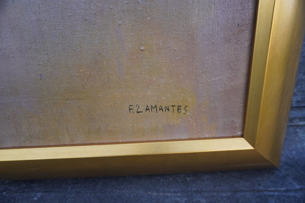 Still Life of Fruit by Francisco Dosamantes, Oil on Canvas P3478