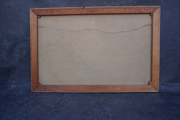 Fox in the Henhouse, oil on canvas, circa 1940, Unknown Artist P3479