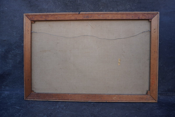 Fox in the Henhouse, oil on canvas, circa 1940, Unknown Artist P3479