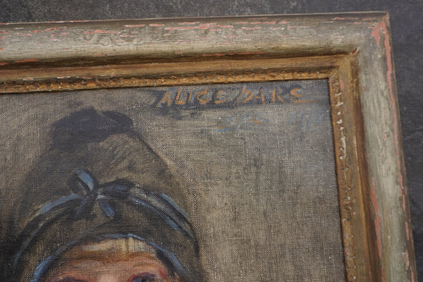 Portrait of Dare Wright by Edith Stevenson Wright, oil on canvas P3484