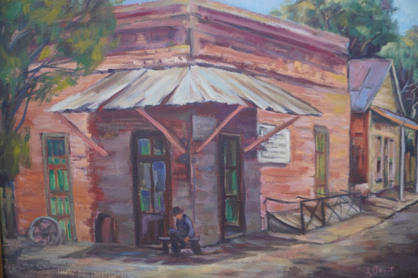 Columbia by L. Obert, Oil on Canvas P3488