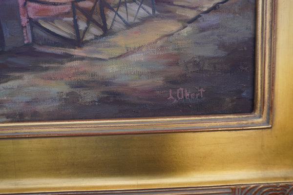 Columbia by L. Obert, Oil on Canvas P3488