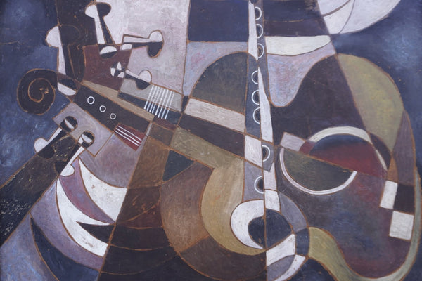 Untitled Cubist Still Life by Jose Maria de Servin, Oil on Board P3489