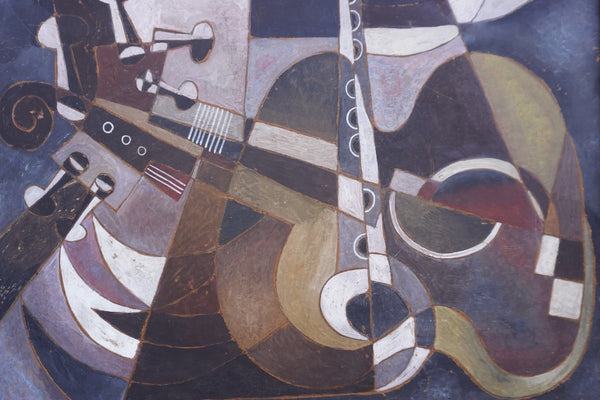 Untitled Cubist Still Life by Jose Maria de Servin, Oil on Board P3489