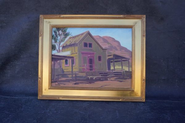 Goldwyn Movie Set by Sam Hyde Harris, Oil on Canvas P3493