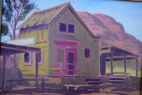 Goldwyn Movie Set by Sam Hyde Harris, Oil on Canvas P3493