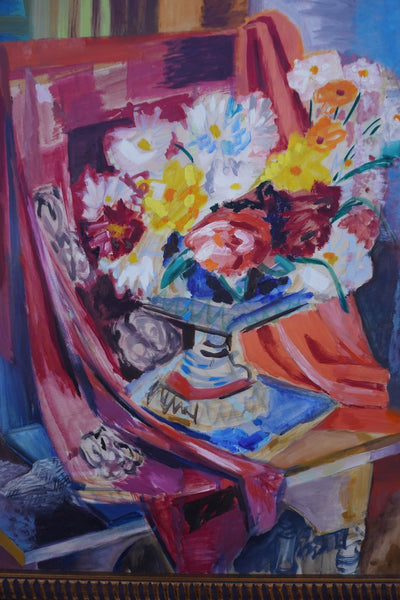 Floral Still Life by Ellen Moen, Oil on Board P3495