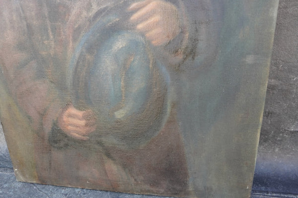 The Winter Coat by Otis Williams, Oil on Canvas P3497