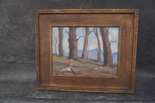 Quiet Grove by Walt Lee, Oil on Board P3504