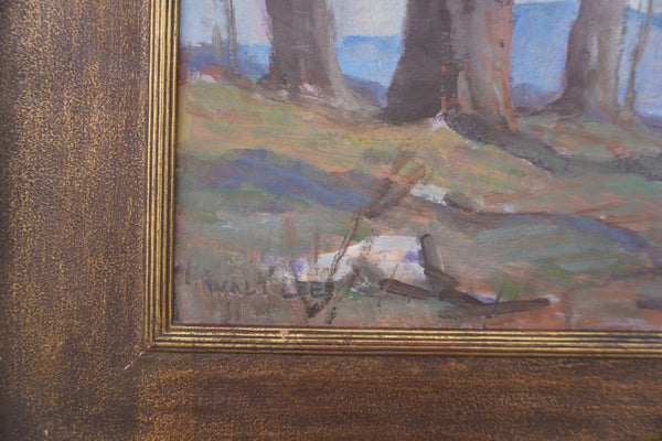 Quiet Grove by Walt Lee, Oil on Board P3504