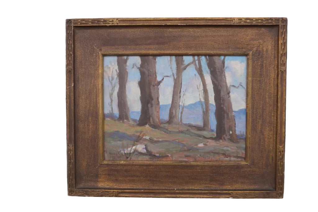Quiet Grove by Walt Lee, Oil on Board P3504