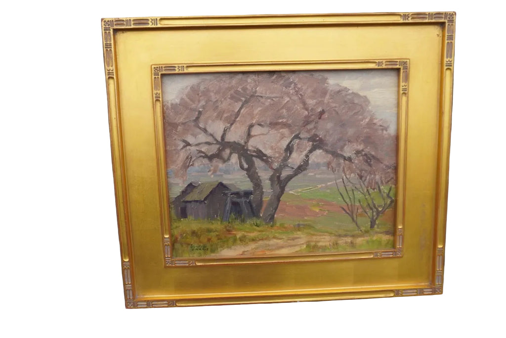 Spring Farmstead by Sam Hyde Harris, Oil on Board P3505