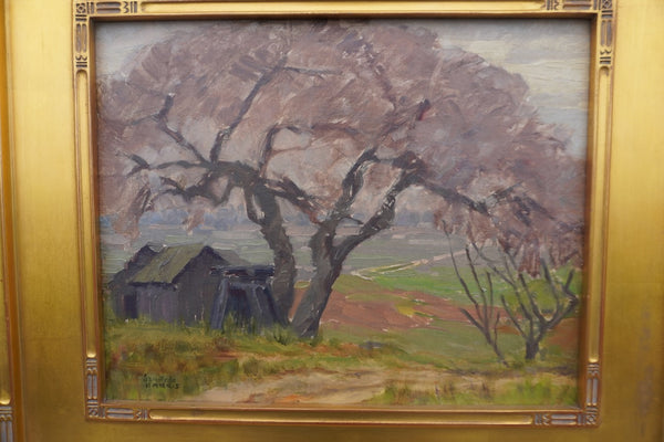 Spring Farmstead by Sam Hyde Harris, Oil on Board P3505