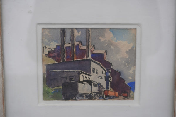 Train Station by Robert Atwood, Watercolor P3511