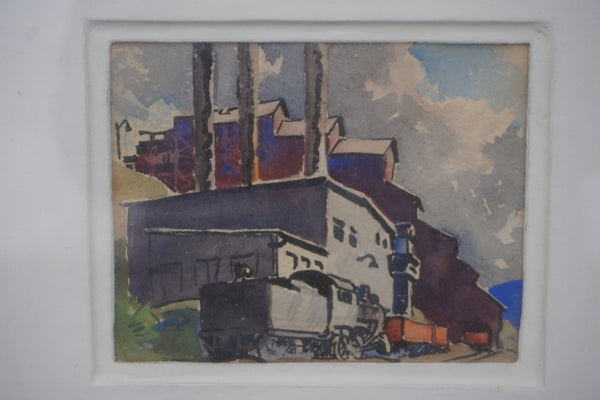 Train Station by Robert Atwood, Watercolor P3511