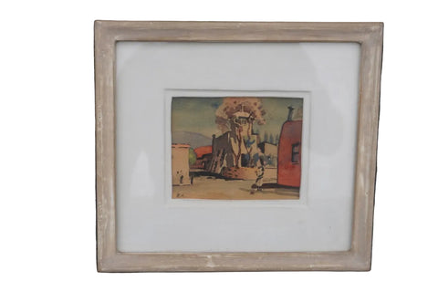 Adobe Scene by Robert Atwood, Watercolor P3512