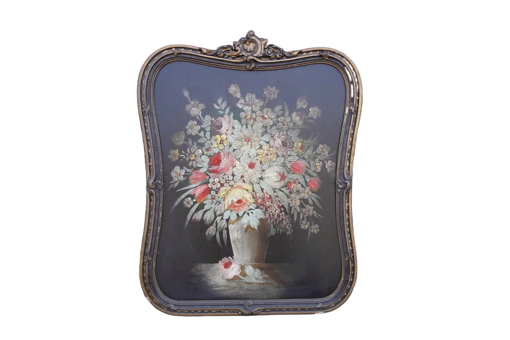 Floral Still Life, Oil on Board, Unsigned P3514
