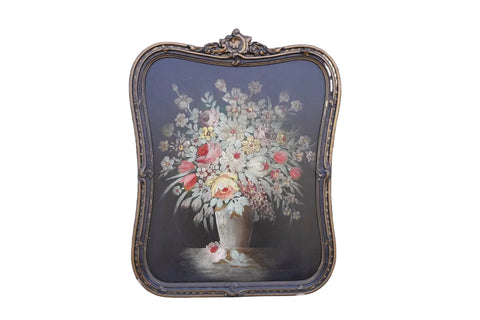 Floral Still Life, Oil on Board, Unsigned P3514