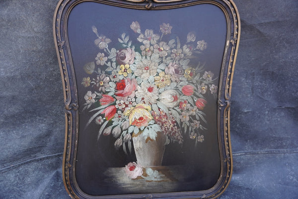 Floral Still Life, Oil on Board, Unsigned P3514