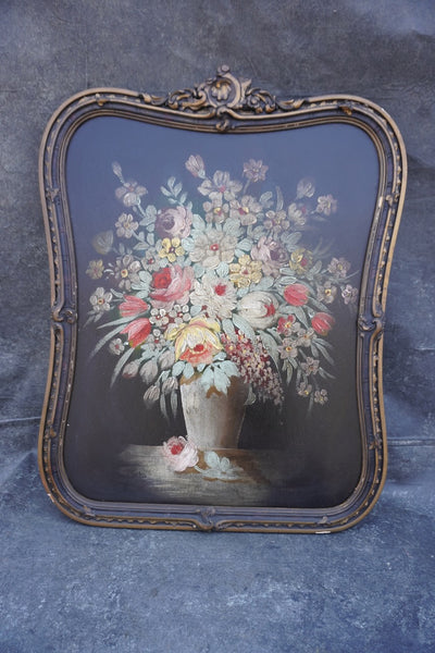 Floral Still Life, Oil on Board, Unsigned P3514